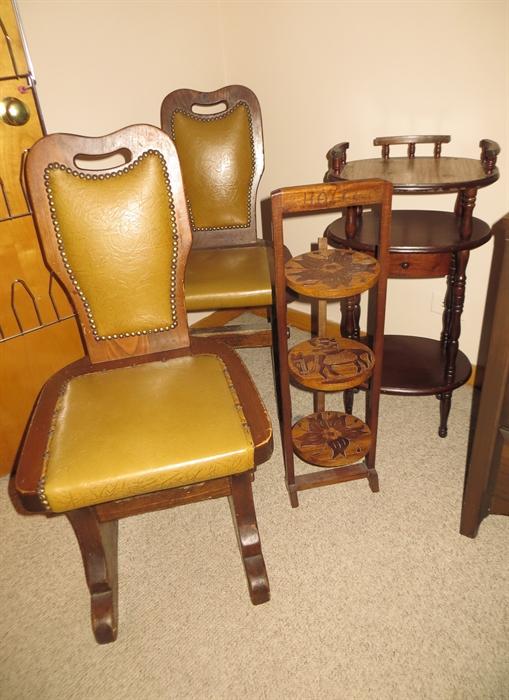 Vintage wood furniture
