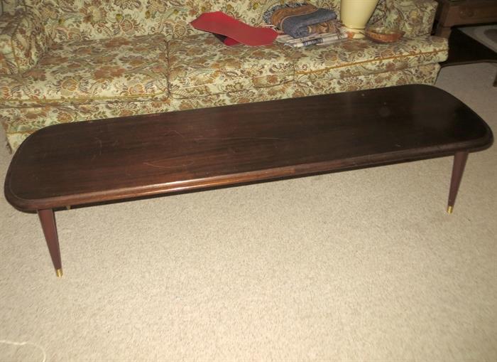 Very long retro coffee table
