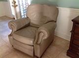 Leather recliner