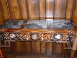 Fabulous Chinese Inlay Table w/Marble