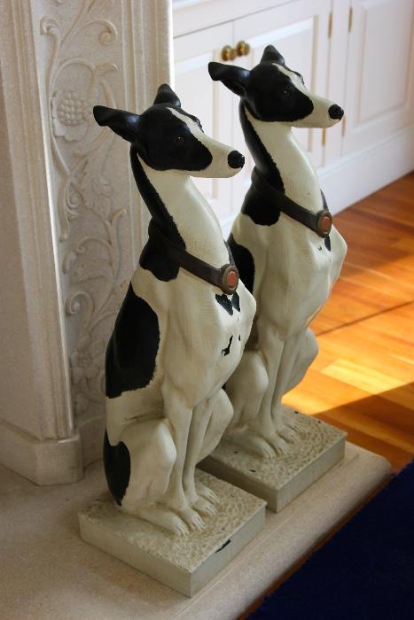 Pair of Dog Statues