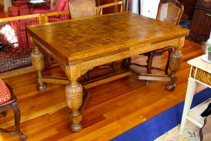 Antique Library Table from Monastery 