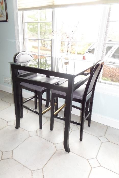 BISTRO TABLE AND 2 AND 2CENTURY CHAIRS