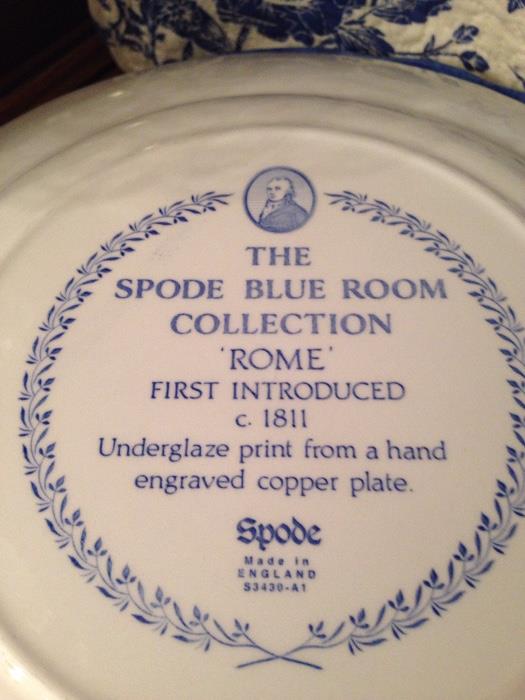 Spode Plate Collection.