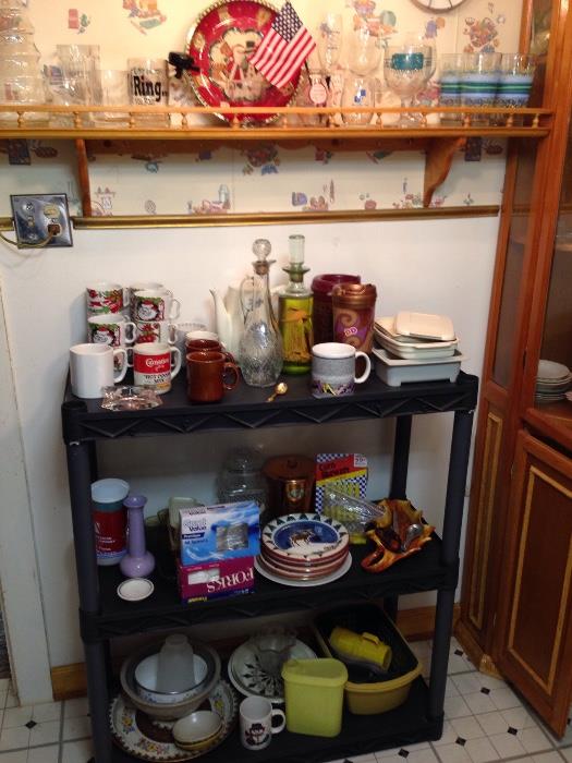 Lower kitchen items.