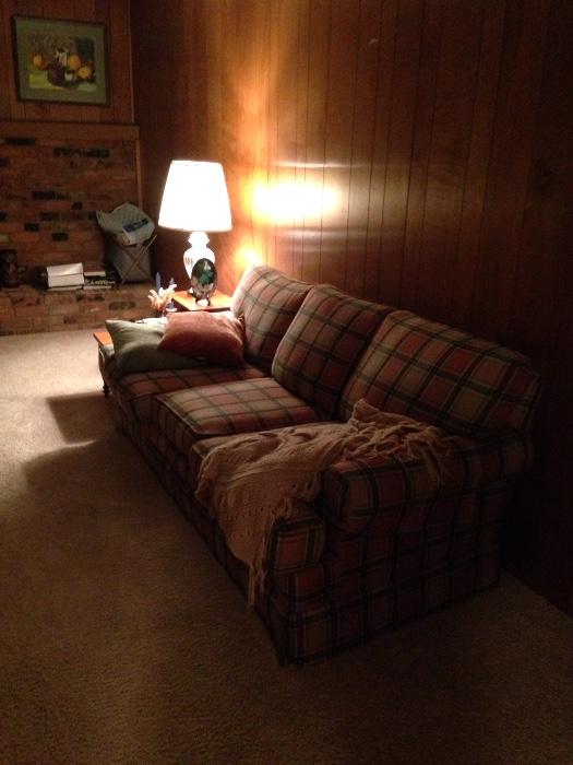 Plaid Couch from Hudsons.