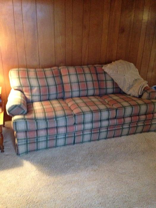 Plaid Couch from Hudson's.