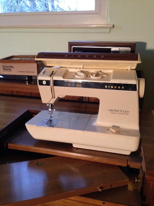 Singer Sewing machine.