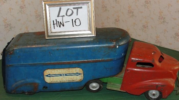 Wyandotte Toys Metal Truck and Trailer