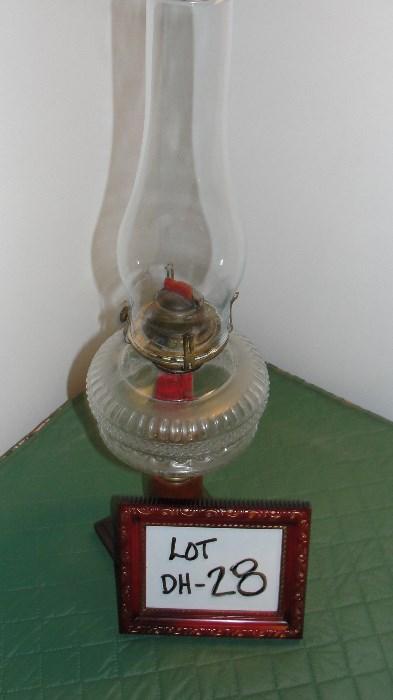 Wood/Glass Oil Lantern