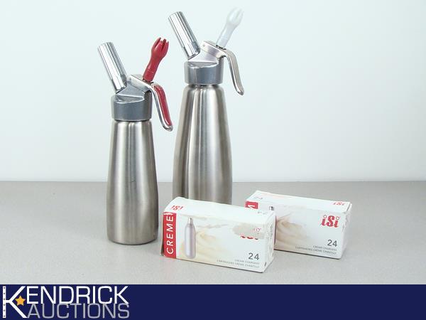 1 L, and 0.5L ISI Whip Cream Dispensers with Cream Chargers
