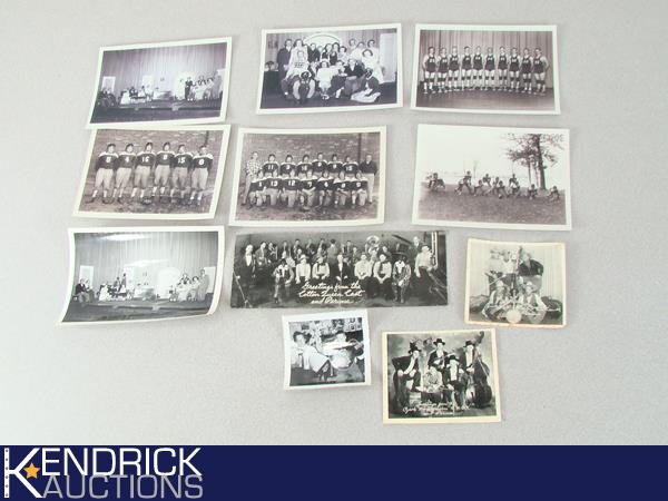 Lot of 11 Vintage and Antique Photos of Sporting and Theatre
