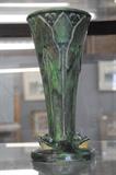 Weller pottery frog vase
