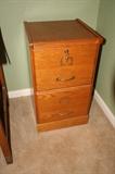 Oak filing cabinet