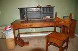 Coyote Moon Custom made Desk and Chair & sorter