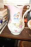 Antique Pitcher hand Painted