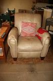 Leather recliner