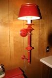 Antique Red Wall lamp has matching table lamp also