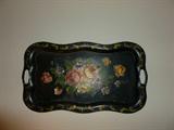 Vintage hand painted tray