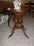 Vintage Mahogany Harp side table