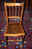 ANITQUE HAND CARVED WOOD CHAIR