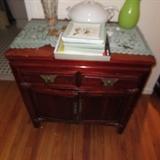 Cherry wood storage cabinet