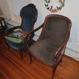 Mahogany Parlor Velvet Seating 