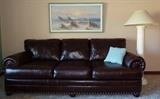 Faux Leather Sofa