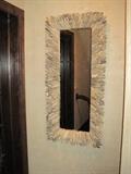 Driftwood framed mirror.
