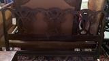 Chippendale style mahogany king sized headboard