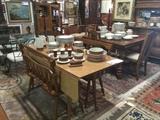 Great midcentury dining furniture and dishes