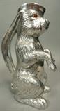 Lot 194:  ARTHUR COURT 1979 Figural Rabbit Pitcher. Signed. Glass Eyes. : Dimensions:  H: 11.25 inches: W: 7.75 inches: D: 5 inches --- US Shipping charge: $35