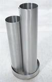 Lot 238:  HABITAT Aluminum Three Column Umbrella Stand. Labeled. : Dimensions:  H: 23.25 inches: W: 10 inches: D: 10 inches --- 