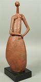 Lot 398:  G PETERS Tall Female Figural Sculpture. Marked G Peters, /500 AUSTIN PROD INC 1970's.: Dimensions:  H: 19.5 inches: W: 5 inches: D: 6 inches --- 