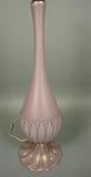 Lot 458:  Murano Art Glass Table Lamp. Blown Pale Purple Glass with internal gold flecks. Glass section is 22" H: Dimensions:  H: 36 inches: W: 7.5 inches --- 