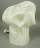 Lot 658:  Sculptural AMORFA Italian Murano Glass MAZZEGA Lamp. Design by Carlo Mason. Cased mottled Glass. Not marked.: Dimensions:  H: 17.5 inches: W: 14.5 inches: D: 12 inches --- 