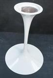 Lot 710:  KNOLL by EERO SAARINEN Tulip Dining Table Base. White Finish. marked KNOLL.: Dimensions:  H: 27 inches: W: 19 inches: D: 19 inches --- 