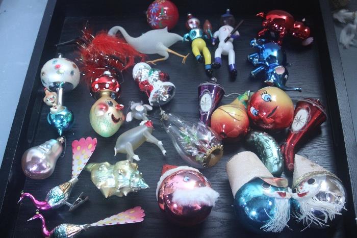 just a few of the vintage italian glass ornaments