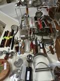                  Large variety of kitchen utensils