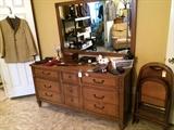 Matching dresser and mirror