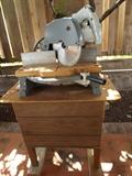 Rockwell Table Saw with Handmade Work Table.