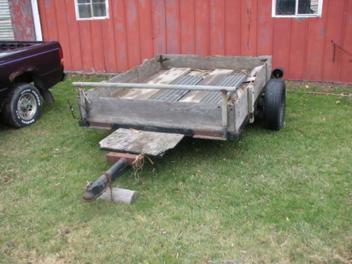 Single Axle trailer 2 5/16 Ball with sides and ramps