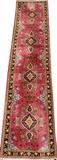 Lot#116, TURKISH HEREKE, SILK AND WOOL RUNNER, W 2' 11", L 19' 4"Rose colored central ground with multiple medallions and a floral border.