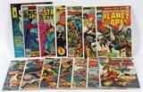 Lot#351, COLLECTION OF VINTAGE COMIC BOOKS, C. 1975, 14 PCS.Including, "All Star Comics Presents, Super Squad", issue no. 58; together with 6 comic books from the Giant-Size series, dated 1975, some of which include Captain American, Dr. Strange, and Doc Savage; 2 Marvel Comics Group: Adventures on the Planet of the Apes comic books, and others.
