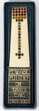 Lot#1084, PEWABIC POTTERY CENTENNIAL PLAQUE, 2003, 8 3/4" X 2 3/4"In the form of the Pewabic Pottery chimney and marked "Pewabic Pottery One Hundred Years 1903-2003".  Limited edition plaque well marked on the underside and numbered 386/1,000 (see additional photo).  Measures H.8 3/4" x 2 3/4" x 3/4".