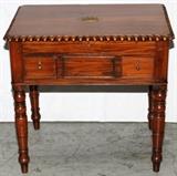 Lot#1249, ANTIQUE ENGLISH MAHOGANY HINGED TOP WASH STAND, H 29", W 30", D 20"