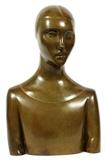 Lot#2004, CHANA ORLOFF BRONZE SCULPTURE, H 20.25", BUST OF LUDMILLA PITOËFF.