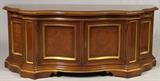 Lot#2186, KARGES MAHOGANY & GILT WOOD BUFFET, H 33", L 80", D 21"Four paneled doors.