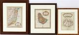 Lot#2420, ANTIQUE FRENCH & ITALIAN MAPS, THREE, H 8 1/4"-10" W 6"-7 1/4"Including an Italian map of the Island of Barbados, measuring H. 9" x 7 1/4"; together with two French maps, one of the Island of Antigua, the other of "Brazil Continued", measuring H. 8 1/4" x 6" and H. 10" x 7 1/4". Each map is matted and framed under glass.