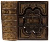 Lot#2441, BROWN'S SELF INTERPRETING FAMILY BIBLE - THE HOLY BIBLE, CIRCA 1880.Brown's Self Interpreting Family Bible - Revised With Important Additions.  The Holy Bible: Old And New Testaments With Marginal References and Readings; An Introduction To The Right Understanding Of The Scripture; The Concise Dictionary Of The Bible Explaining Every Important Word; The Psalms In Metre With Explanatory Notes, And Memoirs Of Rev. John Brown And Of Rev. Drs. Cooke And Potter.  By the late Rev. John Brown, D. D., Minister of the Gospel at Haddington